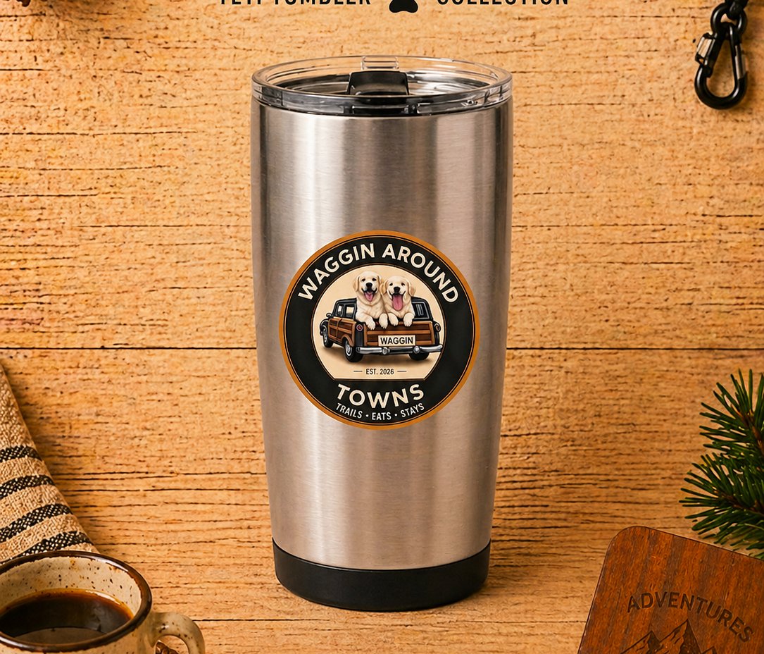 Captain Yeti tumbler … brushed stainless steel with WAT badge